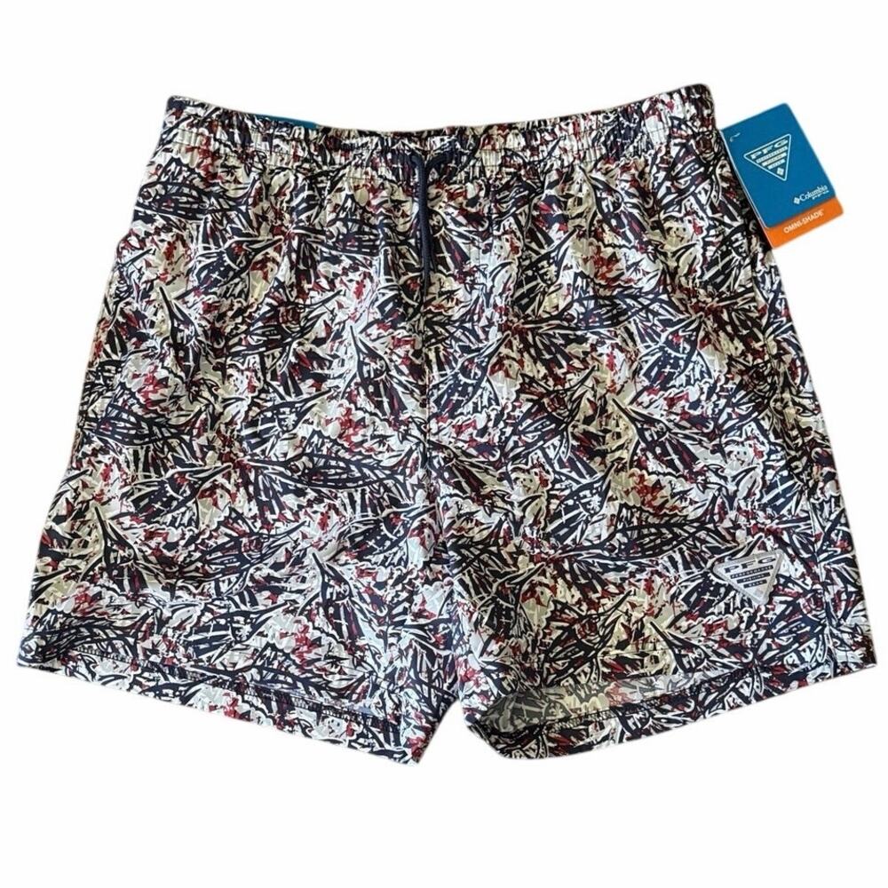 Columbia PFG Mens Medium Swim Trunks Board Shorts Fish Print New with Tags⁠